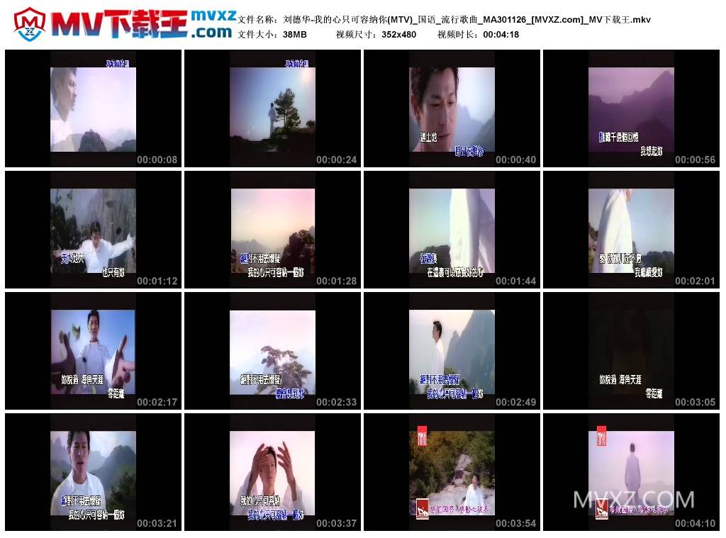 刘德华-我的心只可容纳你(MTV)_国语_流行歌曲_MA301126